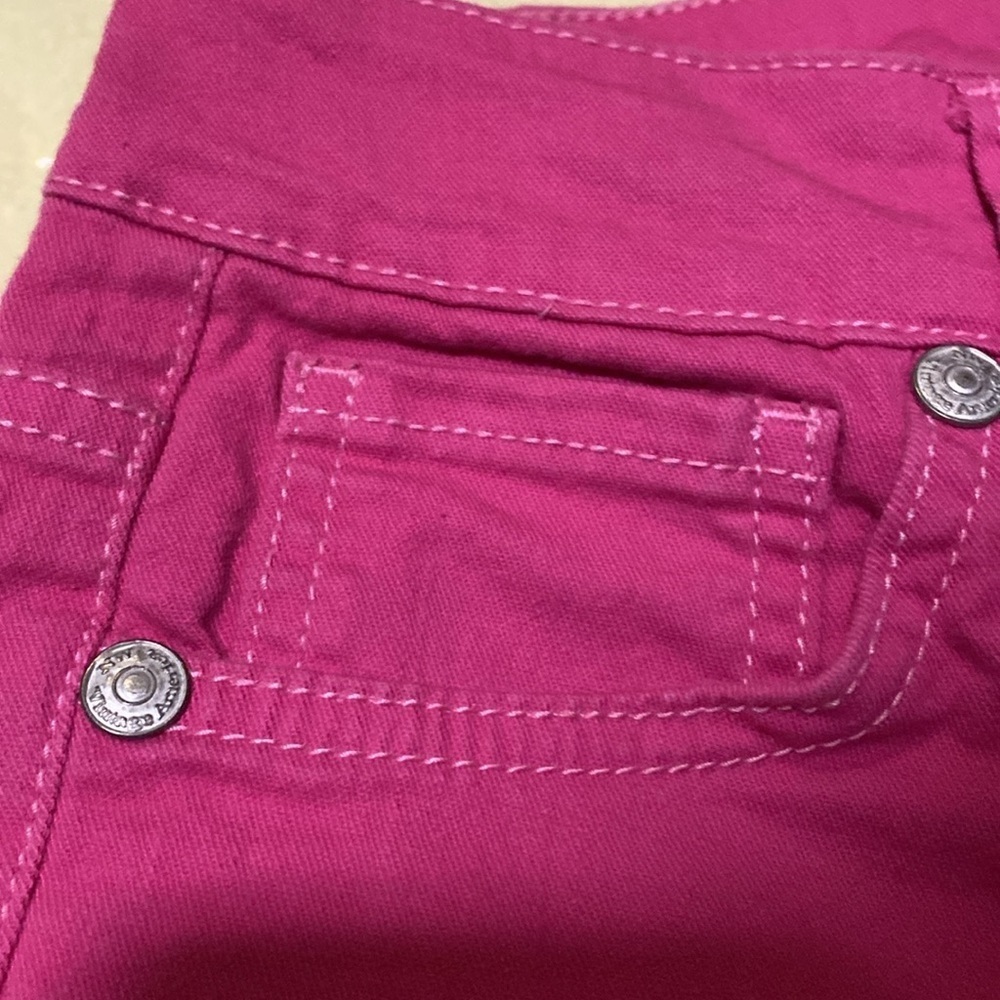 Nine West Vintage Boho Size 6 Denim Magenta Capris Chic & Trendy - Picture 5 of 14
